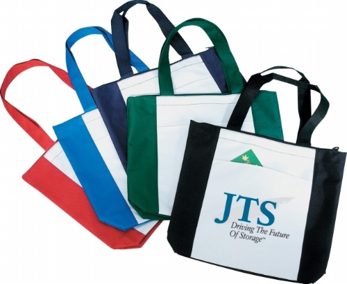 TB1800 Polyester Shopping Tote With Gusset-0