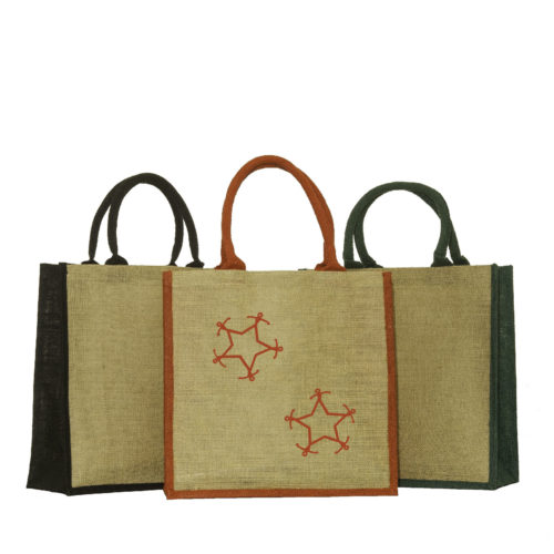 J903b All Natural Convention Tote With Rope Handles-0