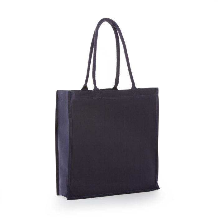 TB6117 100 % COTTON TOTE WITH FANCY WEB HANDEL FULL SIDE & BOTTOM GUSSET 15 "X 16" X 6" -287