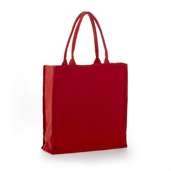 TB6117 100 % COTTON TOTE WITH FANCY WEB HANDEL FULL SIDE & BOTTOM GUSSET 15 "X 16" X 6" -289