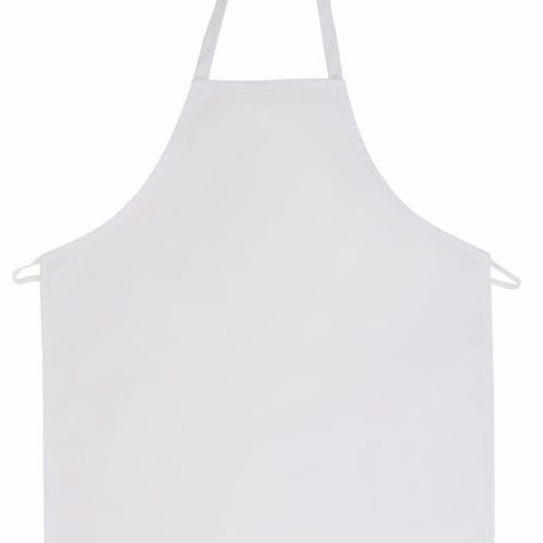 A2010P SPUN POLY FULL LENGTH APRON WITH 2 FRONT POCKETS 28x34-0