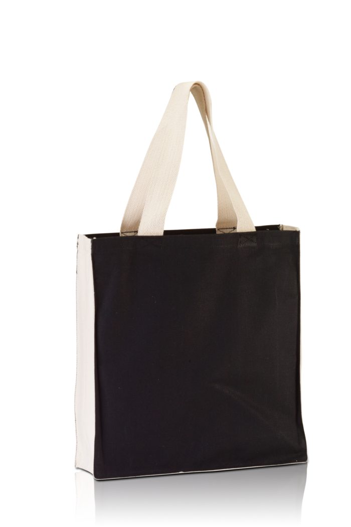 BG1253. Promo Tote with contrasting handles and full gusset-470