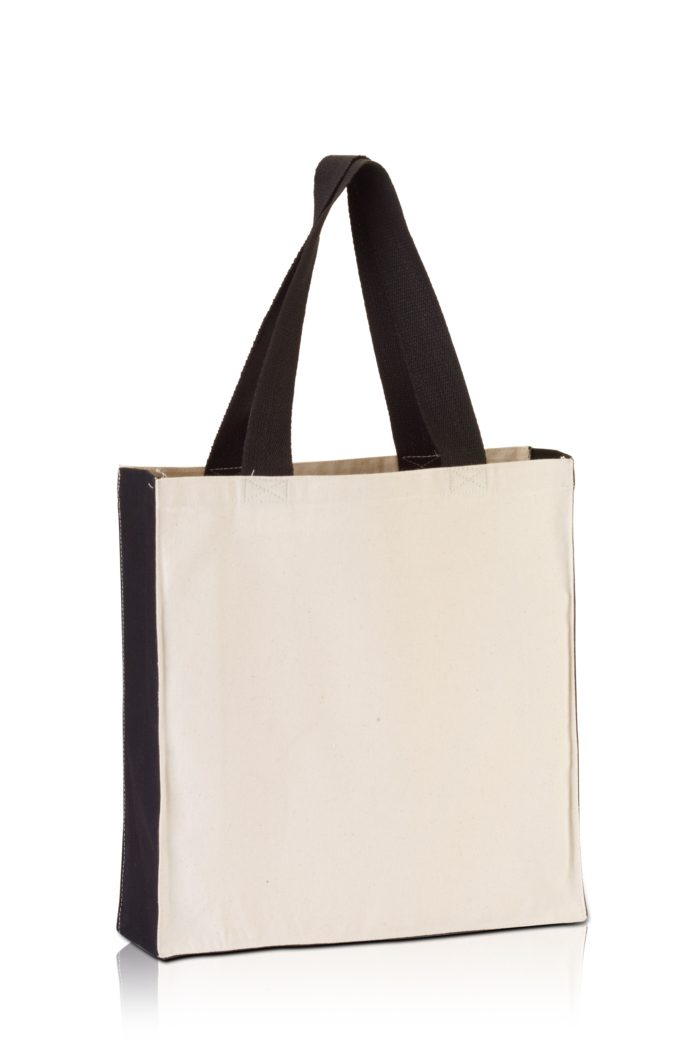 BG1253. Promo Tote with contrasting handles and full gusset-469