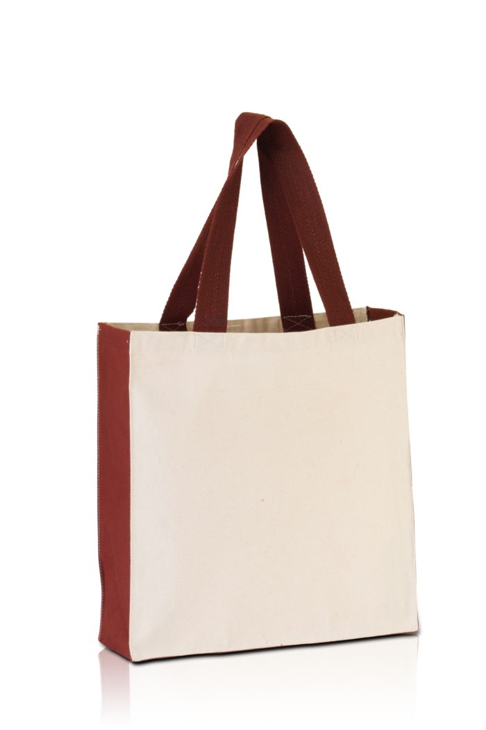 BG1253. Promo Tote with contrasting handles and full gusset-468