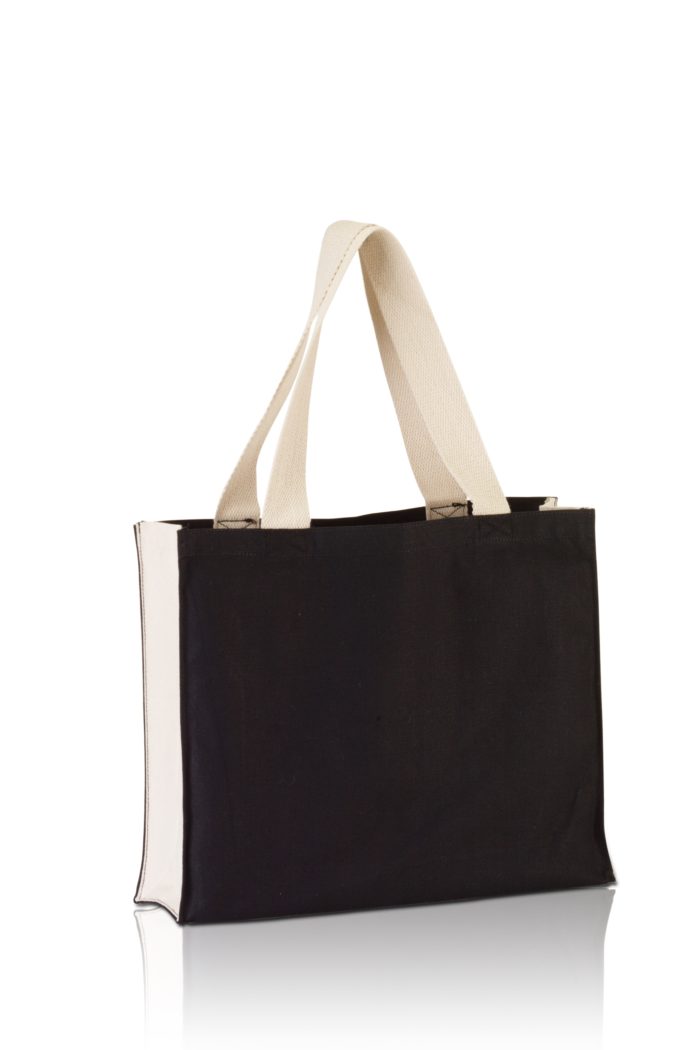 BG7599. Promo Tote with contrasting handles and full gusset-474