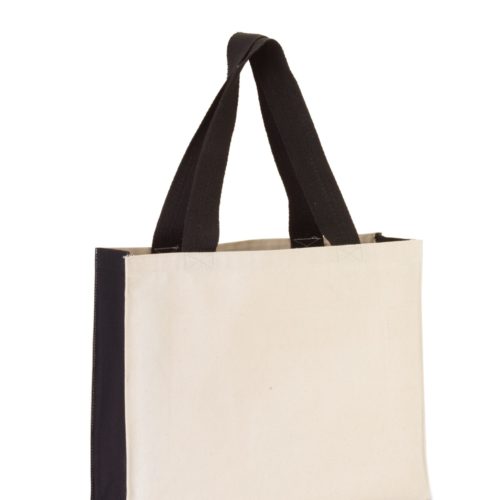 BG7599. Promo Tote with contrasting handles and full gusset-0